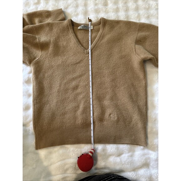 Burberrys Vintage Beige Women’s Size Medium 8-10 Lambs wool Sweater Brown Warm - Picture 11 of 16
